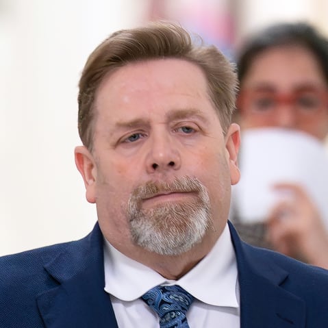 Darren K. Indyke, Jeffrey Epstein's former lawyer, arrives for his deposition before the House Oversight Committee.