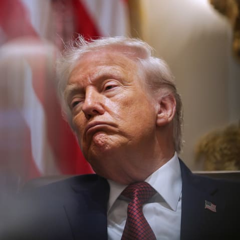 President Donald Trump in the White House.