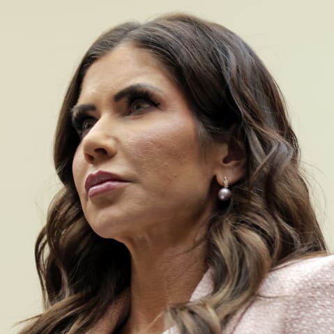Secretary of Homeland Security Kristi Noem is sworn in as she testifies during a House Judiciary Committee hearing on March 04, 2026 in Washington, D.C.