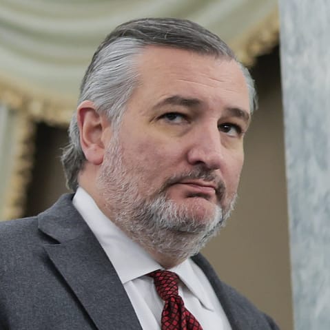 Sen. Ted Cruz, R-Texas, arrives to a hearing in the U.S. Capitol