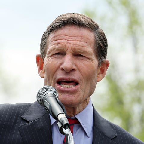U.S. Senator Richard Blumenthal on April 10, 2025 at US Capitol.