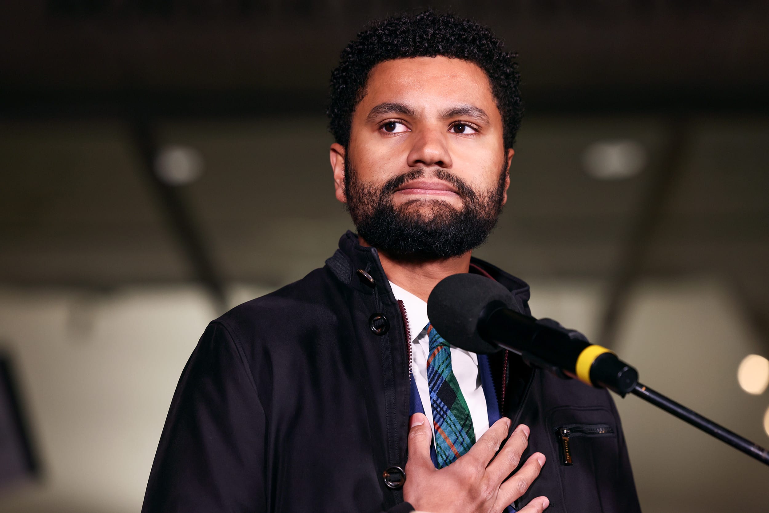 
                            Maxwell Frost’s attacker highlights history of violence against Black officials