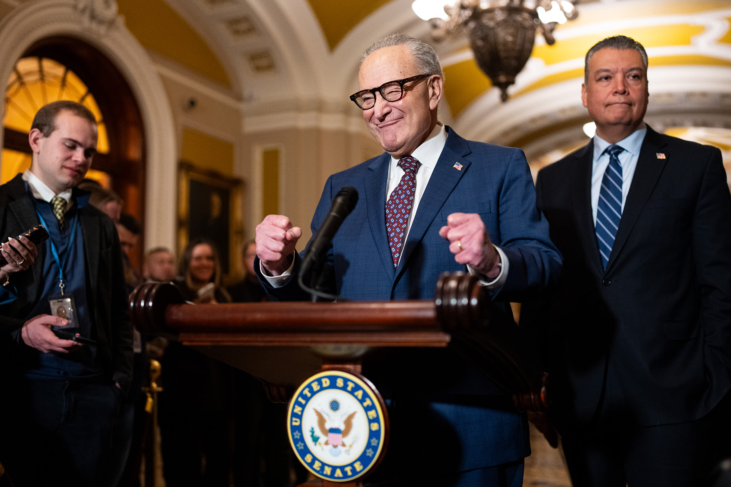 
                            Democrats say Schumer is ‘holding the line’ against Trump and Republicans