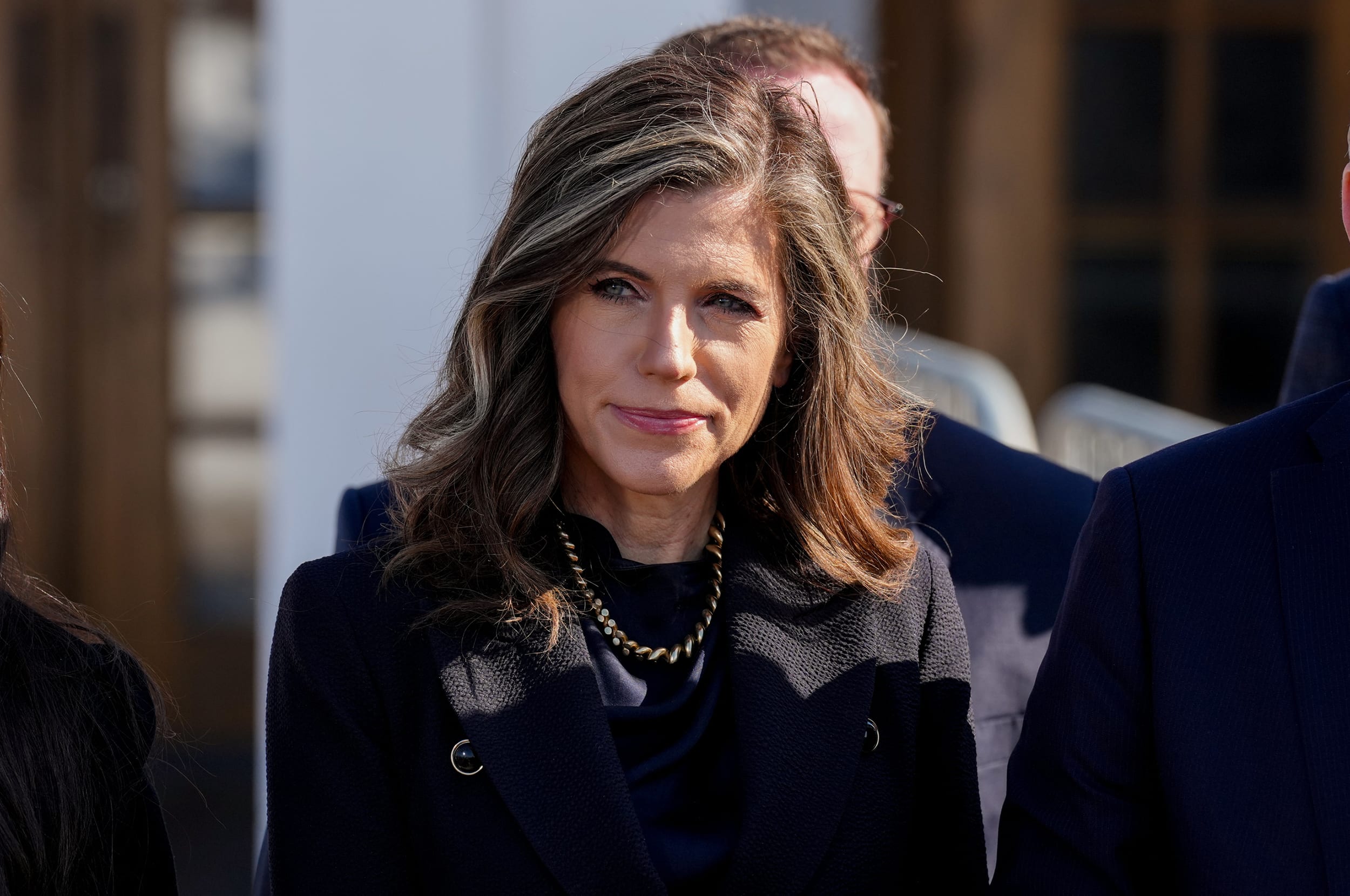 
                            Mace says she’ll press to subpoena Lutnick over Epstein files