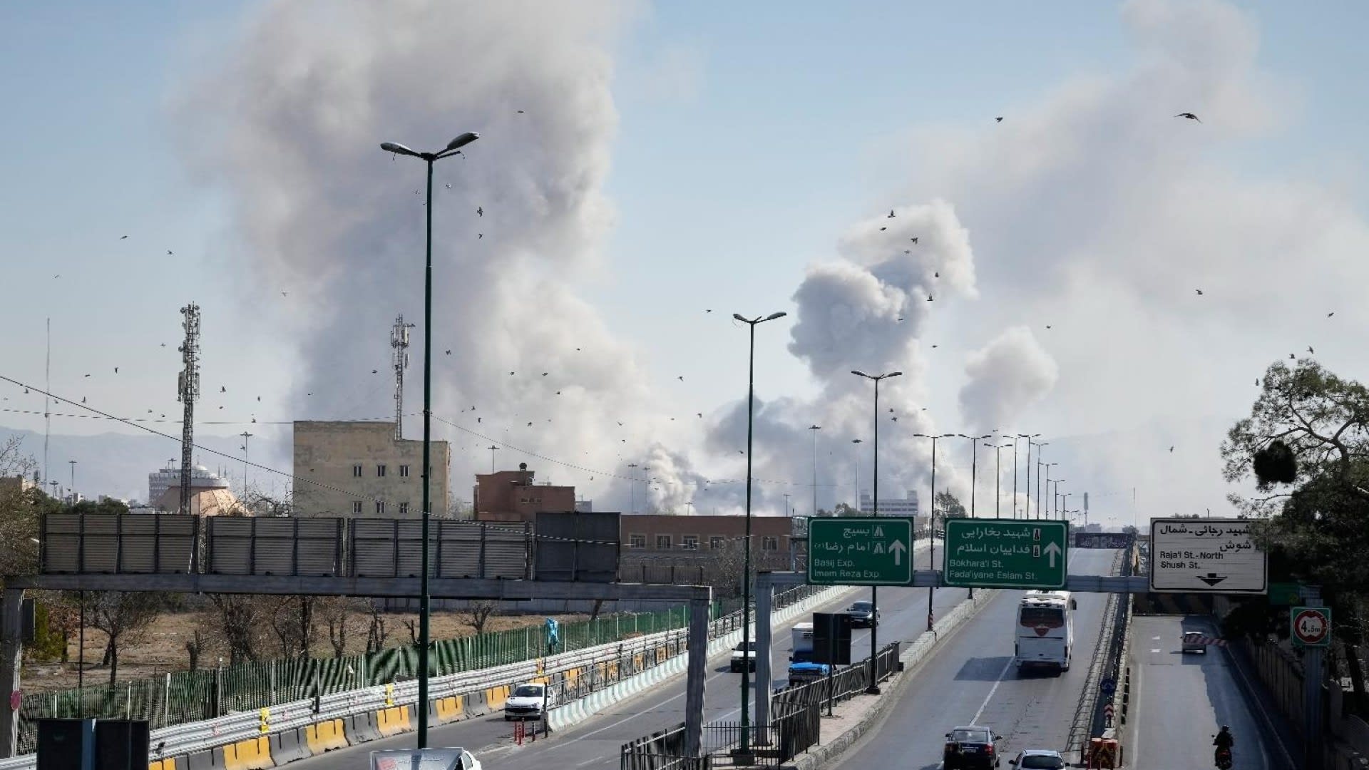 
                            Iran pummeled by airstrikes as it launches new wave of attacks