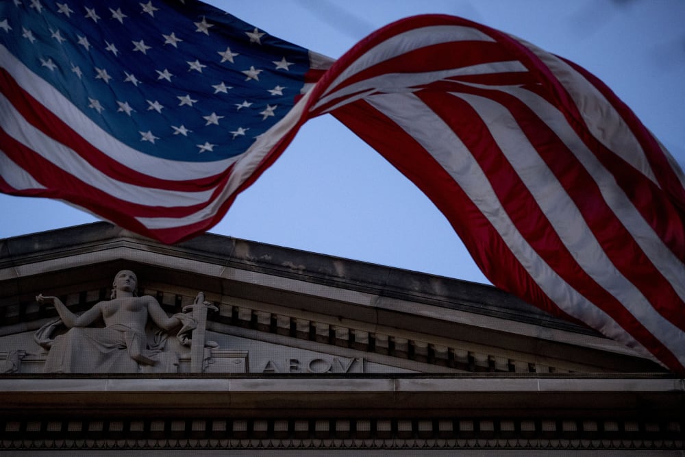 Image: American Flag, Justice Deptarment