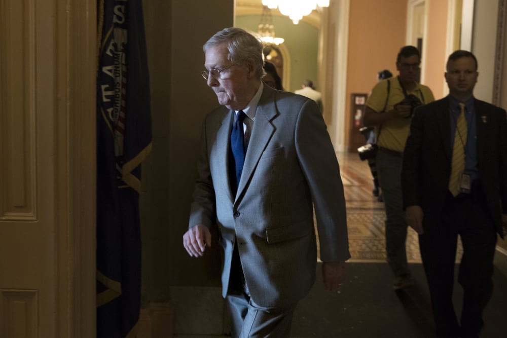 Image: Senate Majority Leader Republican Mitch McConnell