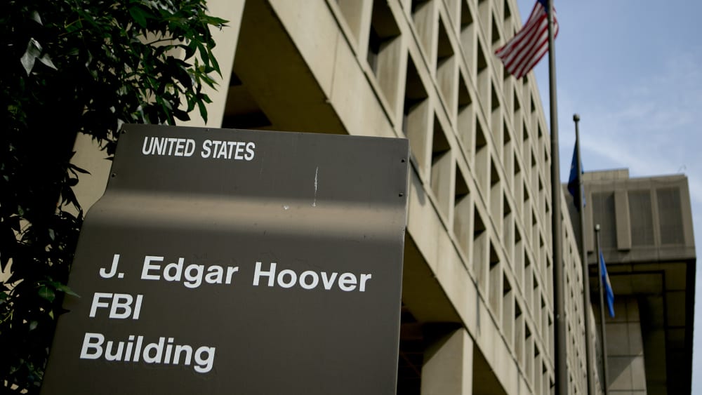 The J. Edgar Hoover Federal Bureau of Investigation (FBI) building stands in Washington, D.C., Aug. 8, 2013. (Photo by Andrew Harrer/Bloomberg/Getty)