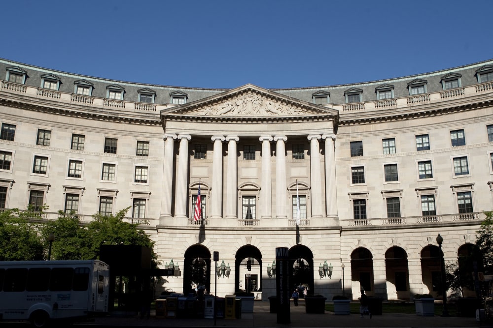 The headquarters of the Environmental Protection Agency (EPA) stands in Washington, D.C. (Photo by Andrew Harrer/Bloomberg/Getty)