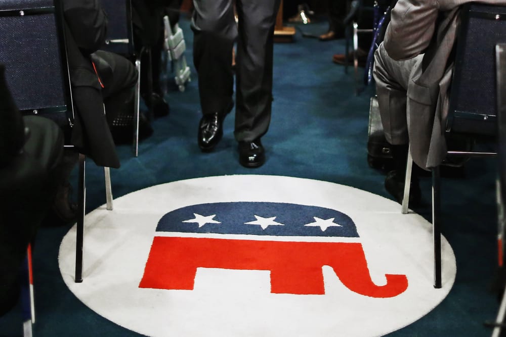 The Republican National Committee headquarters, Sept. 9, 2014. (Photo by Chip Somodevilla/Getty)