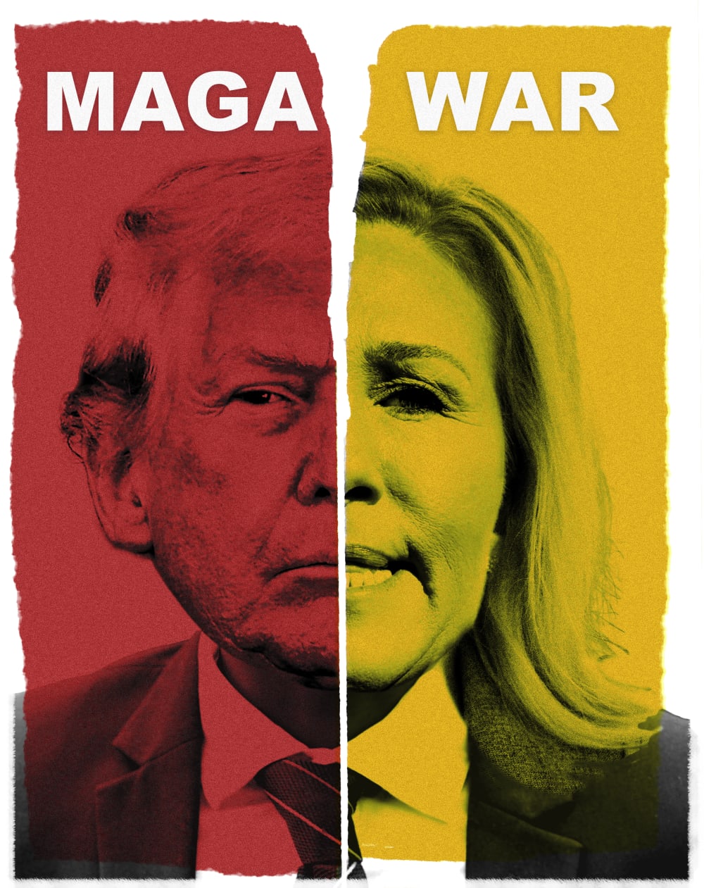 Donald Trump and Marjorie Taylor Greene.