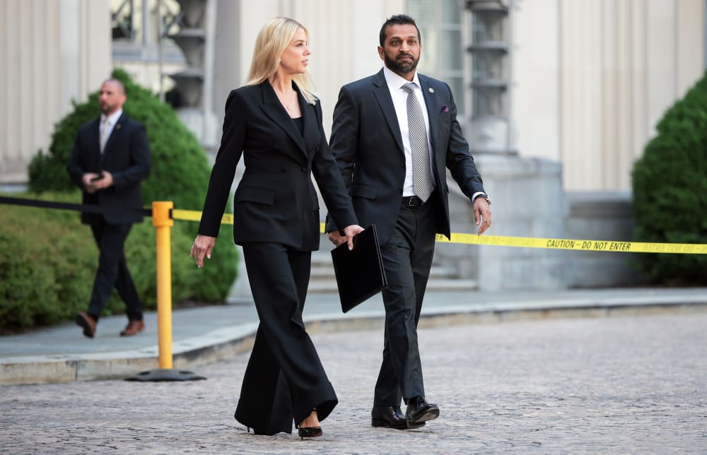 Attorney General Bondi And FBI Director Patel.