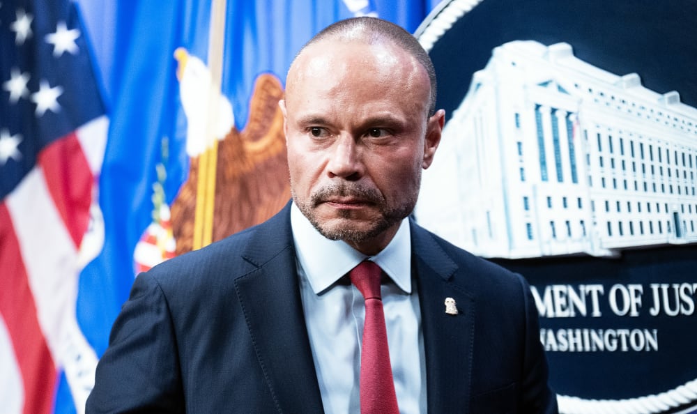 Dan Bongino, deputy director of the FBI, at the Department of Justice.