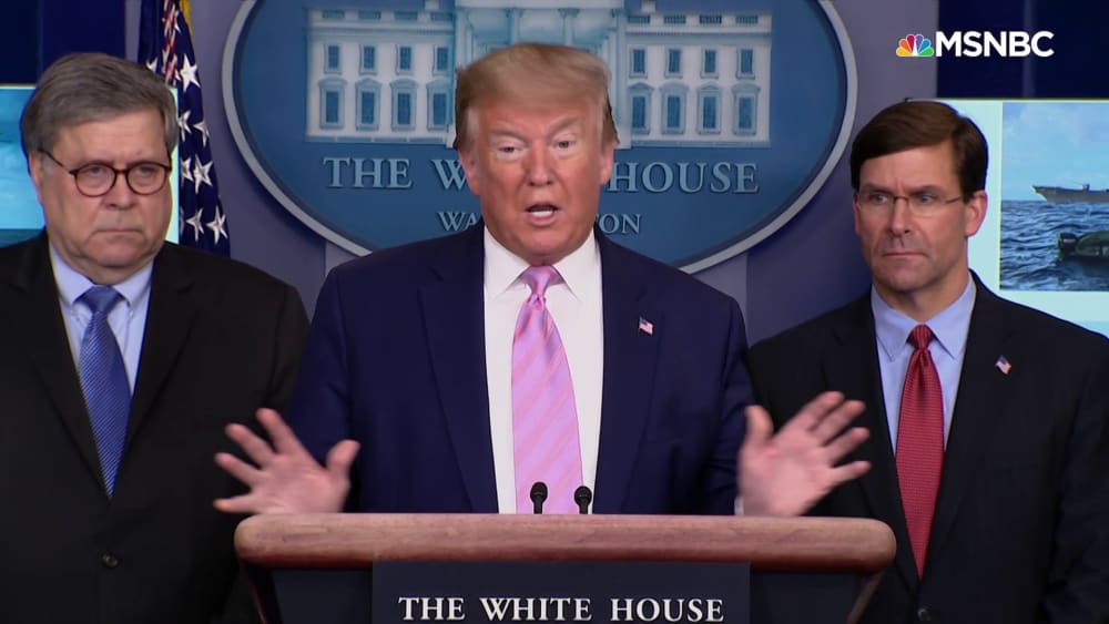 President Donald Trump speaks at coronavirus task force briefing, April 1, 2020