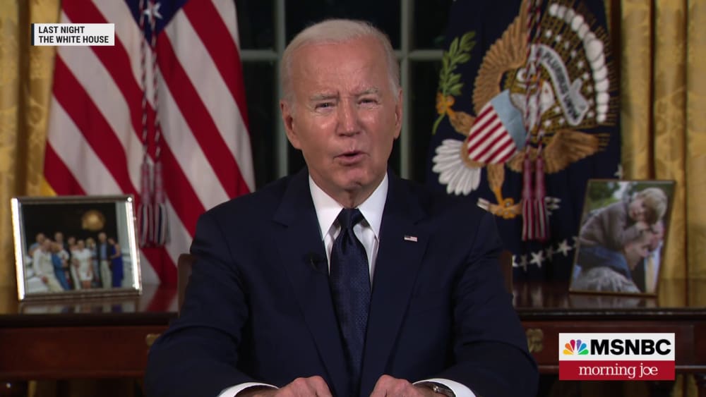 Biden urges U.S. aid for Israel and Ukraine in rare prime-time address