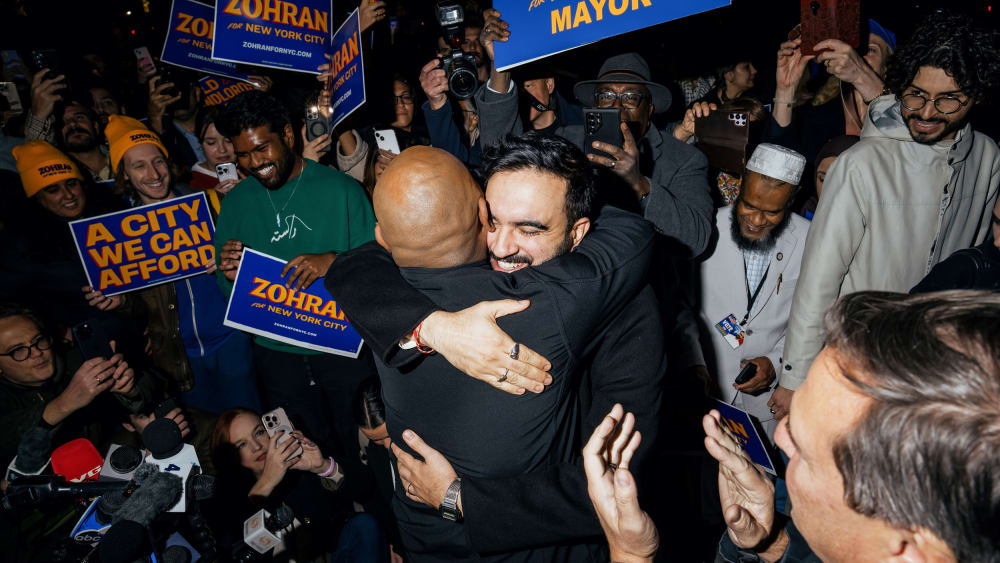 Zohran Mamdani at a campaign event in New York City on Nov. 3, 2025.