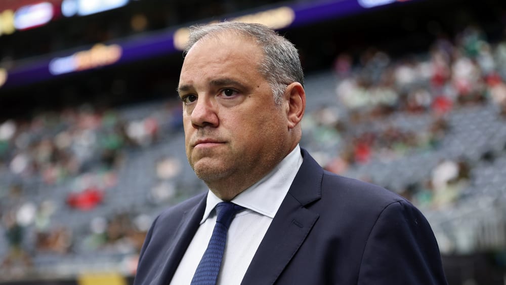 FIFA Vice President Victor Montagliani walks across the field before the finals of the CONCACAF Gold Cup 2025 between the U.S. and Mexico on July 6, 2025 in Houston.