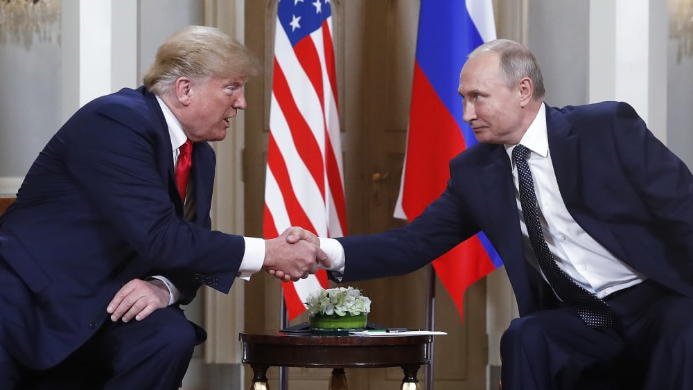 U.S. President Donald Trump and Russian President Vladimir Putin.