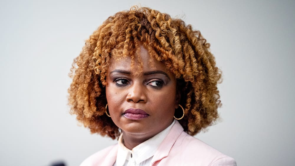Karine Jean-Pierre on at the White House.