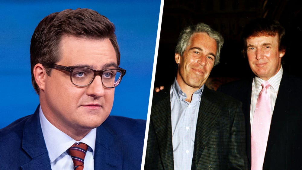 Chris Hayes; Jeffery Epstein and Donald Trump.