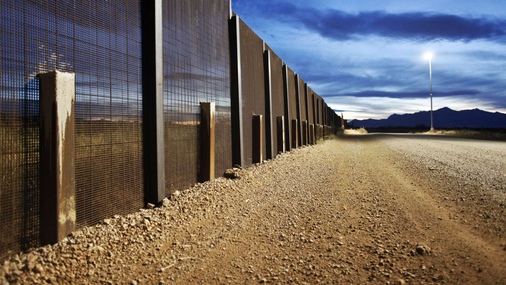 The Arizona-Mexico border fence near Naco, Arizona, March 29, 2013.