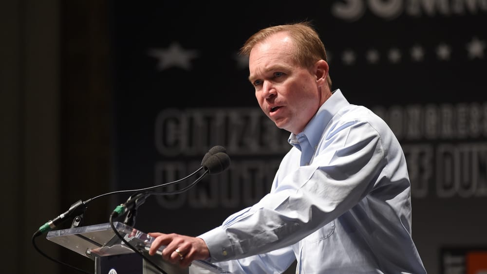 U.S. Rep. Mick Mulvaney, R-S.C., speaks at the Freedom Summit, Saturday, May 9, 2015, in Greenville, S.C. (Photo by Rainier Ehrhardt/AP)