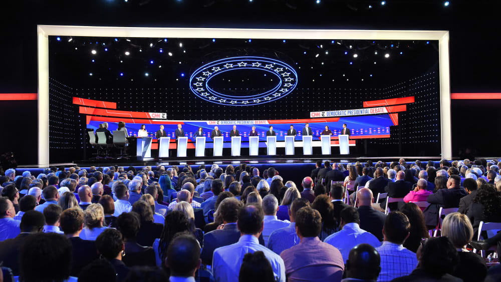 Democratic presidential hopefuls participate in the fourth Democratic primary debate of the 2020 presidential campaign.
