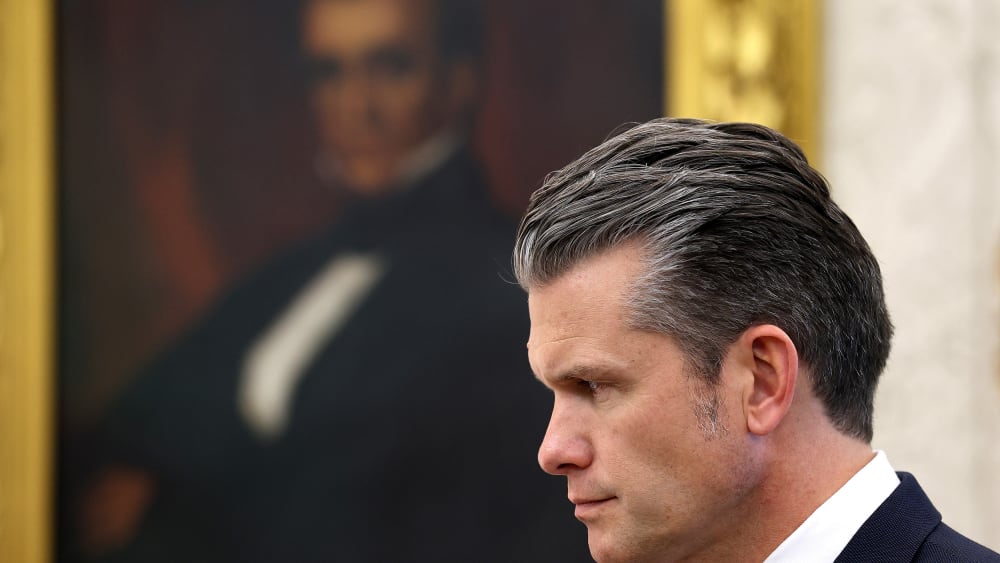 Secretary of War Pete Hegseth at the White House.