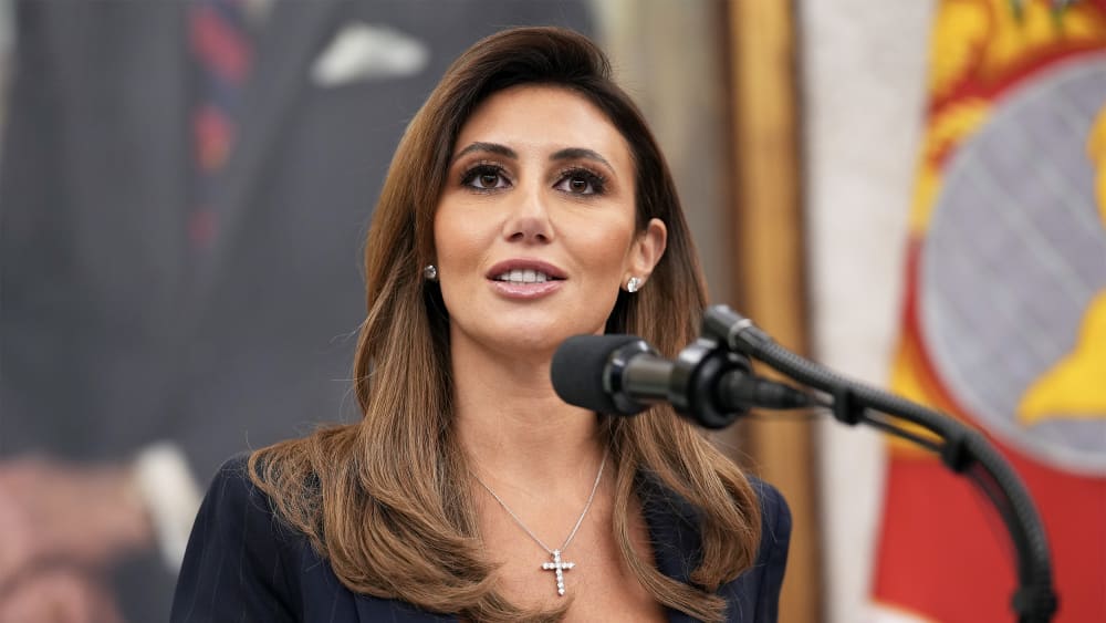 Alina Habba in the Oval Office at the White House.