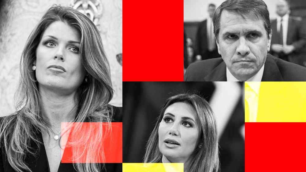 Photos of Lindsey Halligan, Alina Habba, and Todd Blanche