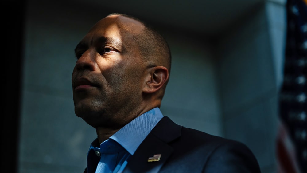 House Minority Leader Hakeem Jeffries at the U.S. Capitol.
