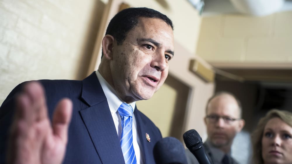 Rep. Henry Cuellar in the Capitol.