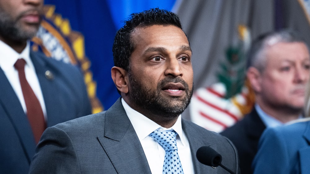 FBI Director Kash Patel conducts a news conference on Dec. 4 at the Department of Justice.