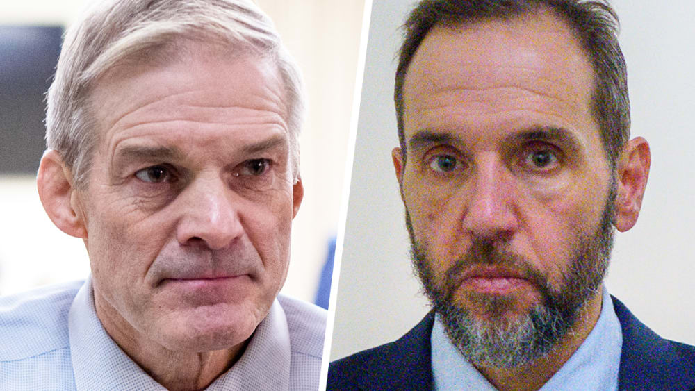 Jim Jordan; former special counsel Jack Smith.