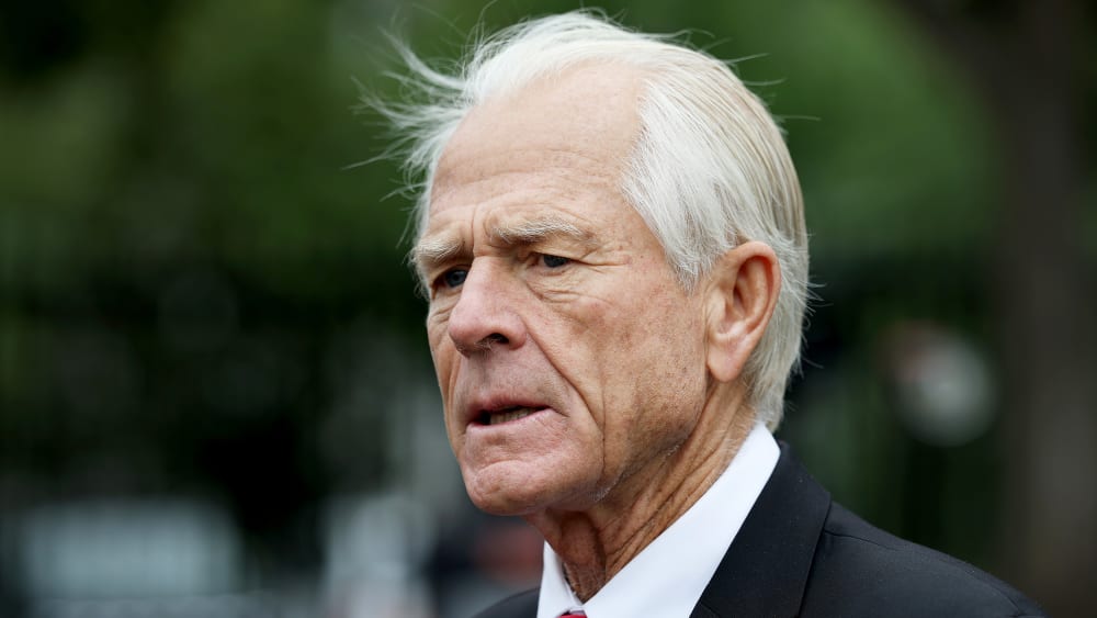 White House senior counselor for trade and manufacturing Peter Navarro on Aug. 21, 2025 outside of the West Wing of the White House.