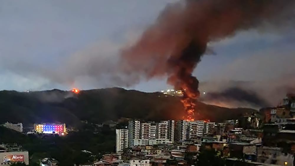 U.S. military strikes Caracas, Venzuela