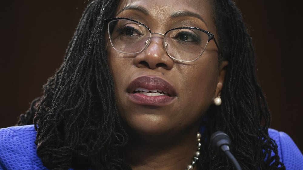 Judge Ketanji Brown Jackson during her confirmation hearing on March 23, 2022 on Capitol Hill.