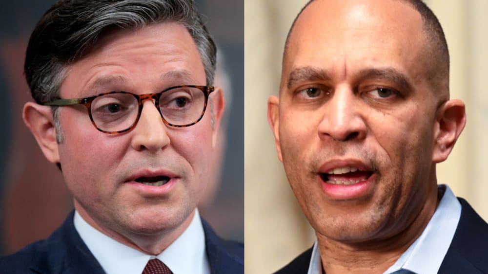 Mike Johnson; Hakeem Jeffries.