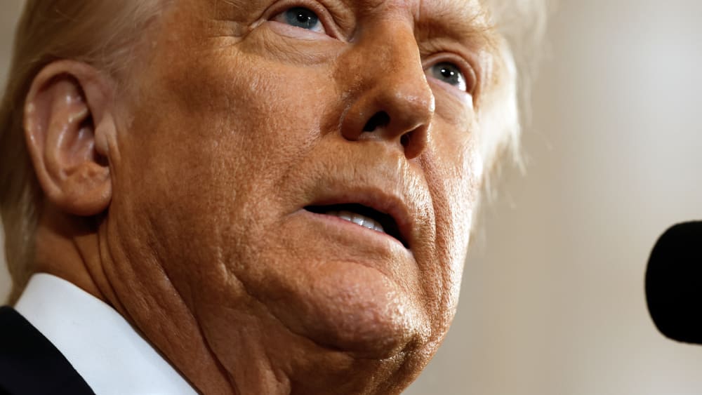 President Donald Trump during inauguration ceremonies on Jan. 20, 2025, in the Rotunda of the U.S. Capitol.