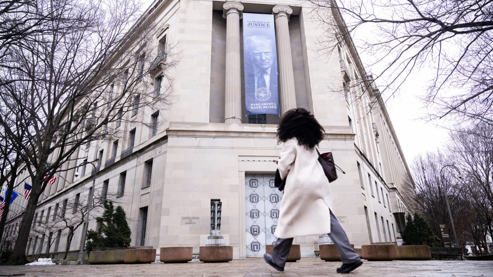 Department of Justice building.