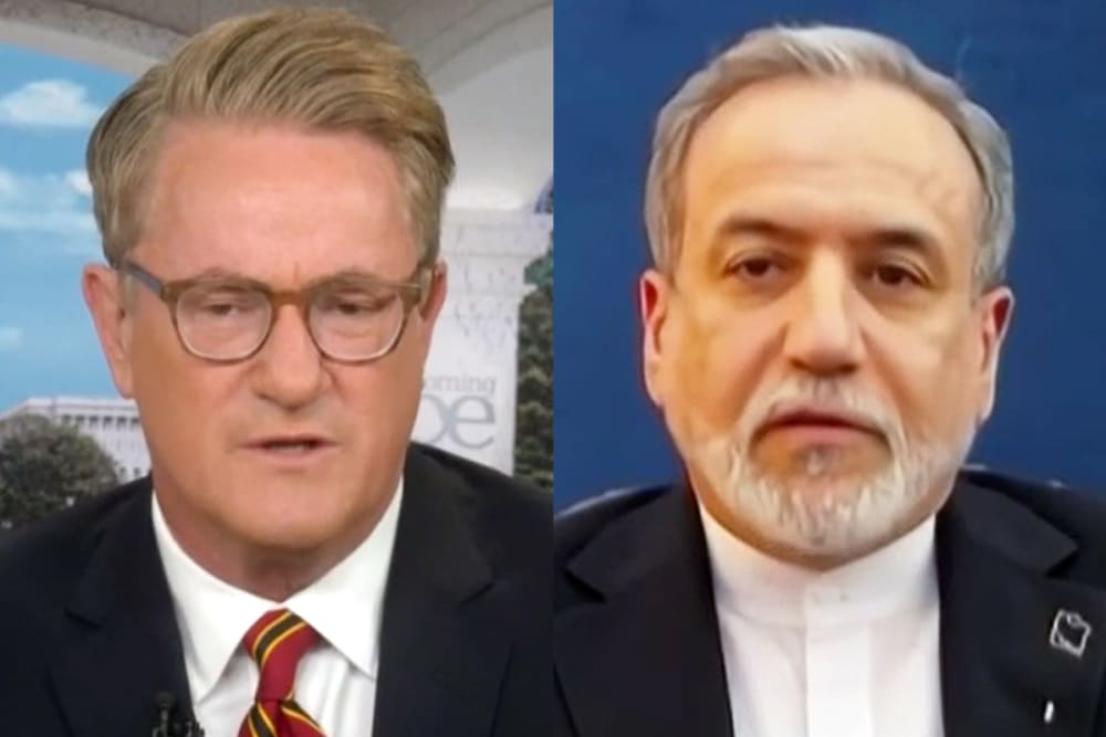 Joe Scarborough; Iran's Foreign Minister Abbas Araghchi.