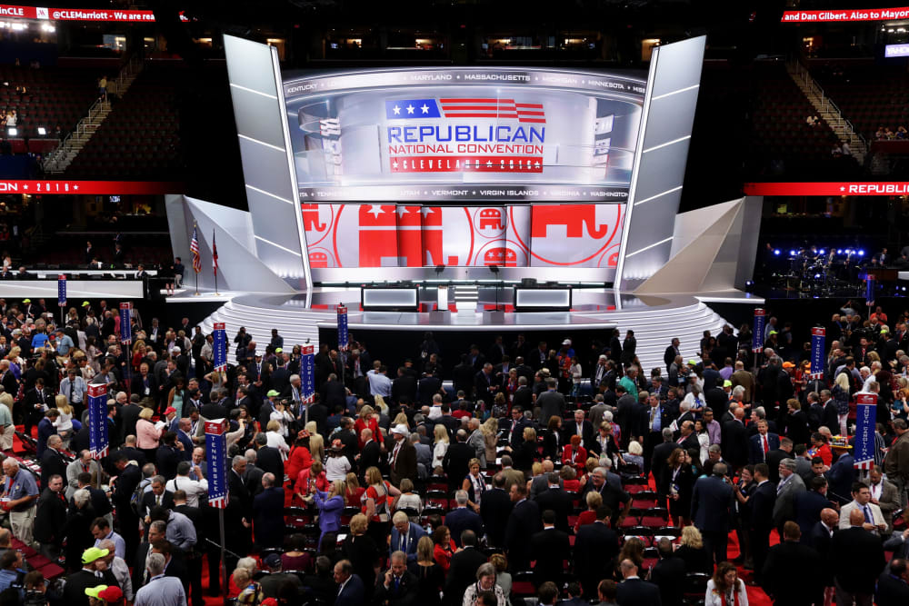 Image: The Republican National Convention stage