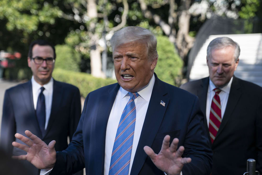 President Trump Departs White House For Texas