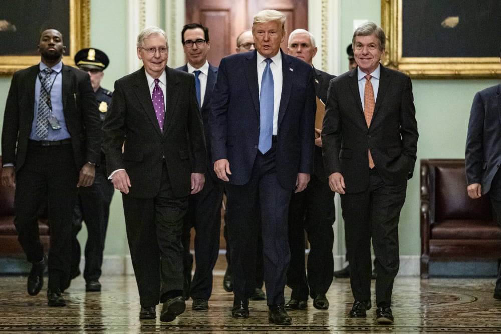 Image: BESTPIX - President Trump Meets With GOP Lawmakers On Capitol Hill On Coronavirus Plan