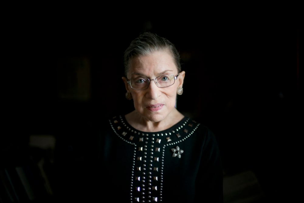 Supreme Court Justice Ruth Bader Ginsburg in Washington.
