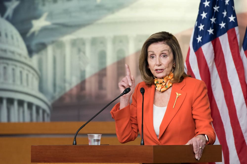 Image: Speaker Pelosi Holds Her Weekly News Conference On Capitol Hill