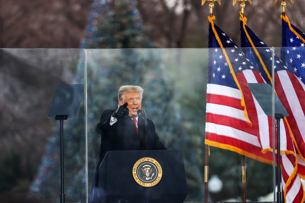 Image: Donald Trump holds rally in Washington D.C as "Save America March"