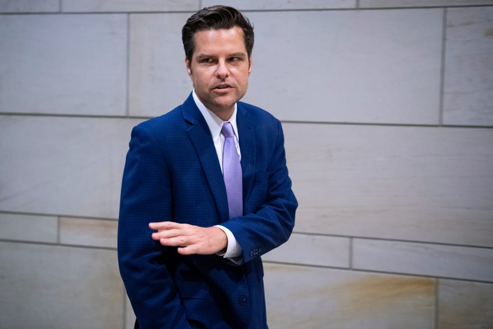Image: Rep. Matt Gaetz, R-Fla., at the Capitol Visitor Center on June 10, 2020.
