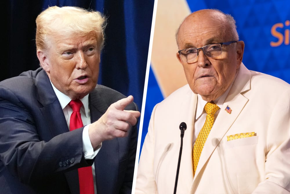 Donald Trump; Rudy Giuliani.