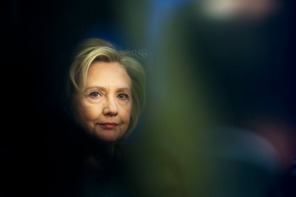 Former Secretary of State Hillary Rodham Clinton is seen at an event hosted in Washington, D.C., March 23, 2015. (Photo by Pablo Martinez Monsivais/AP)